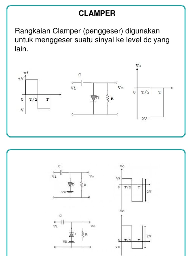 Rangkaian Clamper dan Fungsinya | PDF | Sains & Matematika