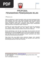 Download Contoh Proposal Penawaran Iklan by bibah61625 SN187919508 doc pdf