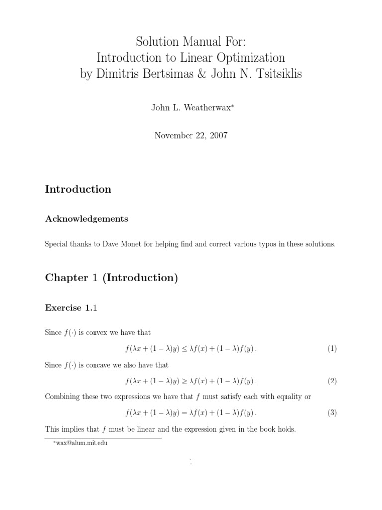 Engineering solution manual