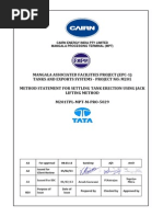 Tank Installation Method Statement | PDF | Welding | Construction