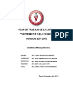 Plan de Trabajo Lista 1 Veterinaria Unida