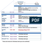 December 2013 Schedule Gateway