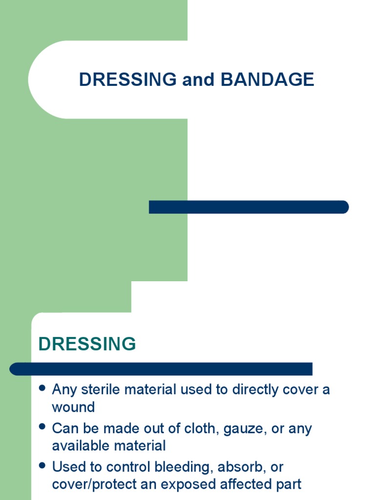 Dressing and Bandage PDF