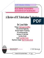 Review of Ic Fabrication