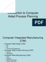 1 Computer Aided Process Planning