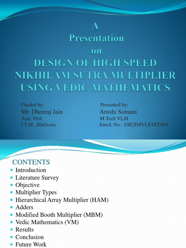 Final Presenation Slide | PDF | Multiplication | Arithmetic