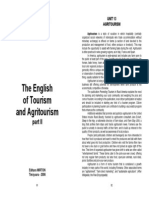 The English of Tourism and Agritourism - Reisited - Sem II