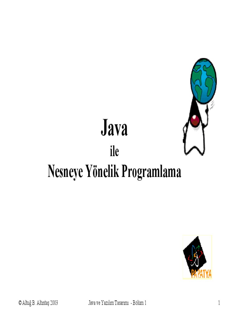Java Ile Nesneye Yonelik Programlama | PDF
