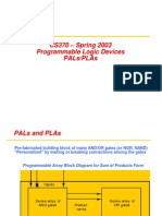 Cs370 - Spring 2003 Programmable Logic Devices Pals/Plas
