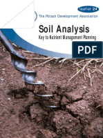Soil Analysis - Key to Nutrient Management Planning