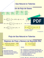 Ecuaciones de flujo de gas natural en tuberías