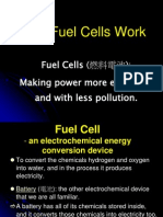 How Fuelcells Work
A fuel cell is a device that converts the chemical energy from a fuel into electricity through a chemical reaction with oxygen or another oxidizing agent. 