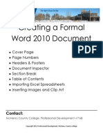 How to Create a Formal Word Document