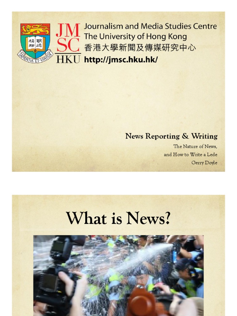 Essentials of News Reporting & Writing | PDF | News | Tsunami