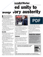 We Need Unity To Stop Tory Austerity: Horrific Rubbish