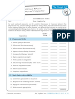 repro 5-9 classroom behavior summary and comparison