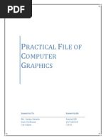 Download Practical File of  Computer Graphics by Pankaj Gill SN187996986 doc pdf