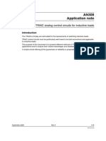 TRIAC Analog Control Circuits For Inductive Loads