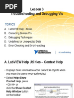 Lesson 3 - Troubleshooting and Debugging VIs