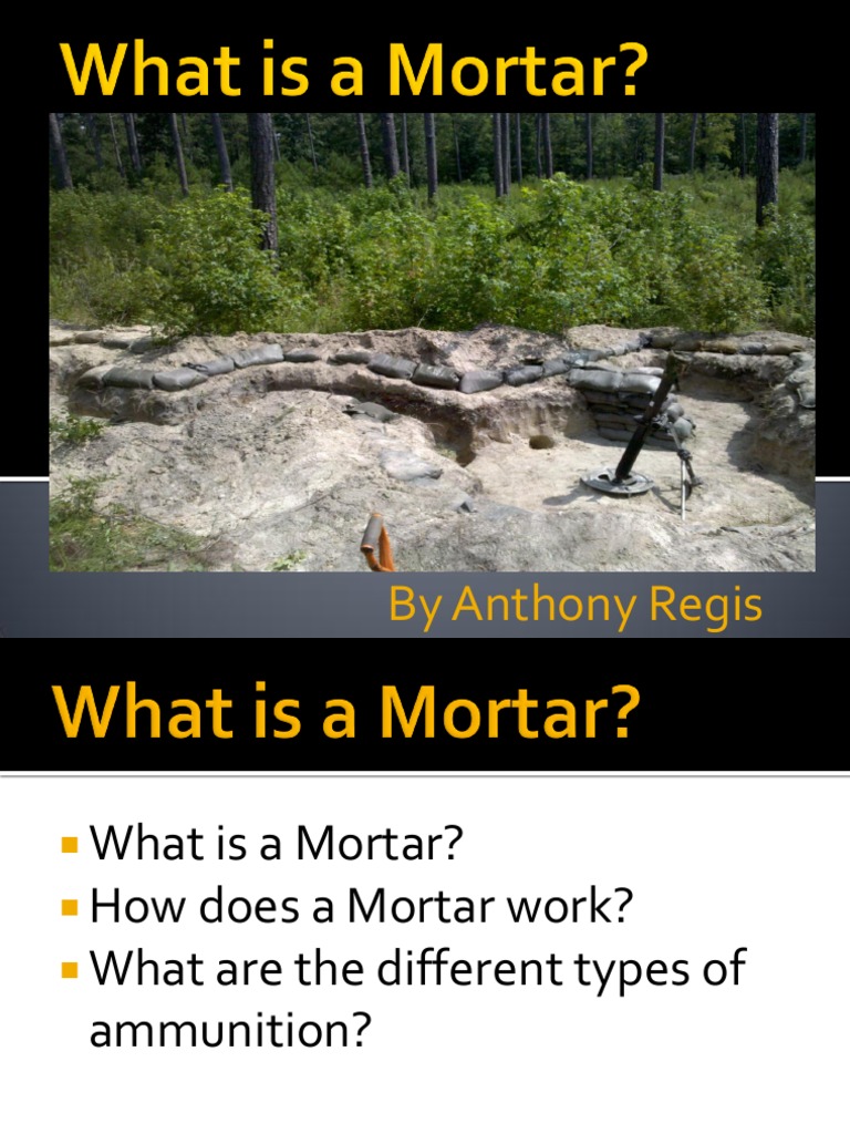 Understanding Mortars and Ammunition Types | PDF