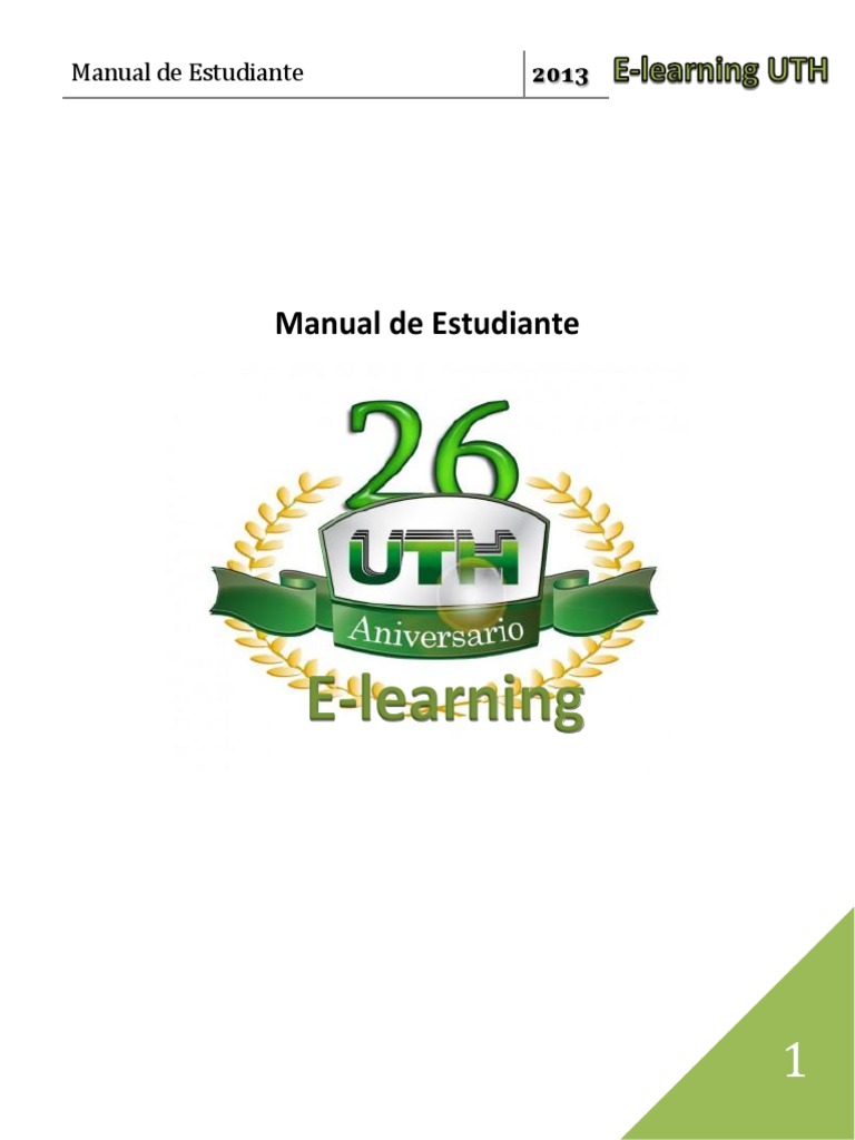 Manual de Estudiante E-Learning UTH