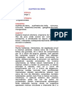 Açafrão-da-Índia - Curcuma Longa L. - Ervas Medicinais - Ficha Completa Ilustrada