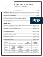 2013 ITP Student Agenda