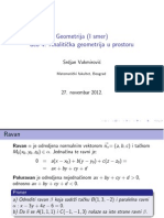 Analiticka Geometrija U Prostoru