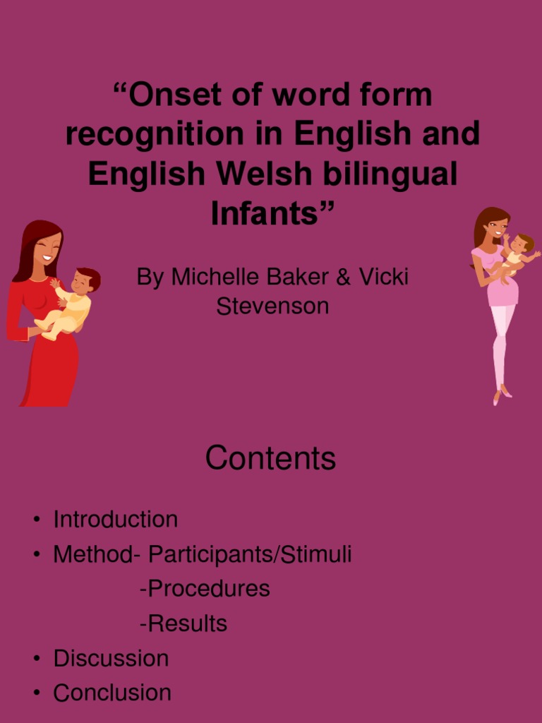 Onset of Word Form Recognition in English and | PDF | Multilingualism ...
