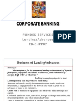 Corporate Banking: Funded Services Lending /advances CB-CHPP07