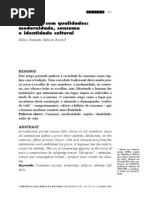 O Homem Sem Qualidades - Modernidade, Consumo e Identidade Cultural