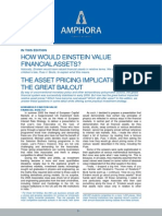 How Would Einstein Value Financial Assets? The Asset Pricing Implications of The Great Bailout