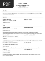 Aaron Giaco Resume