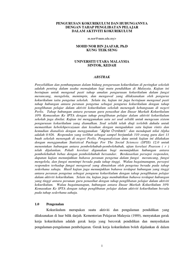 Mohd Nor Bin Jaafar Pdf