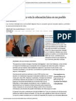 2012 8_27 El Pais Secta Integrista Veta Educacion