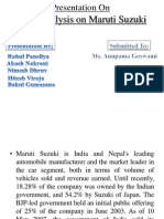 Ratio Analysis On Maruti Suzuki