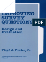 FOWLER, F. (1995) - Improving Survey Questions PDF