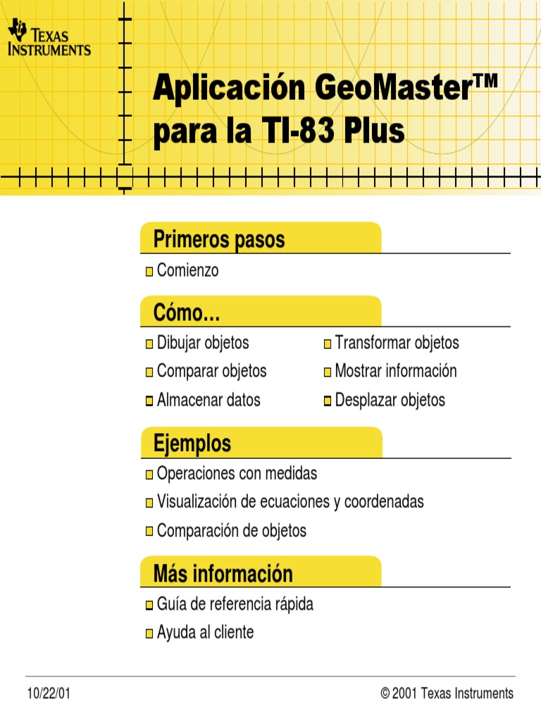 Geomaster Ti-83 Plus | PDF | Triángulo | Línea (geometría)
