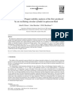 2003 - Two-Dimensional Floquet Stability Analysis of the Flow Produced by an Oscillating Circular Cylinder in Quiescent Fluid