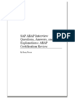 SAP ABAP Certification - Questions and Answers