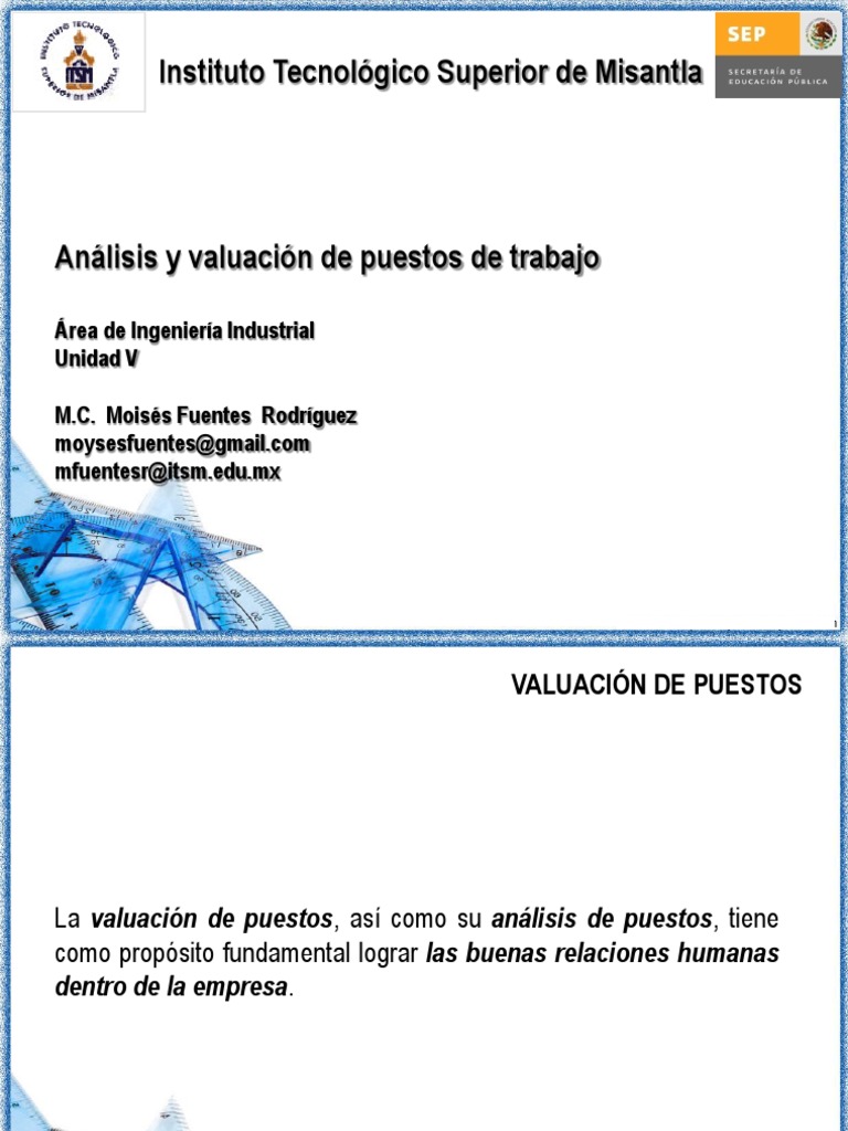 Métodos de Valuación de Puestos Laborales | PDF | Valoración