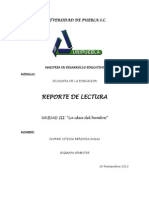 Unidad III Reporte de Lectura