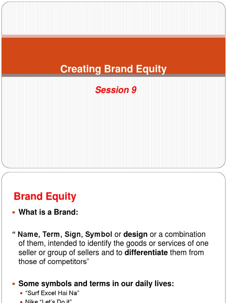 Understanding Brand Equity Essentials | PDF | Brand | Stocks