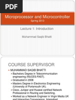 Lec 1 Microprocessor and Microcontroller