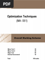 Optimization Technique