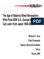 The Age of Balance Sheet Recessions