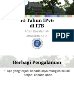 10 Tahun IPv6 ITB by Affan Basamalah