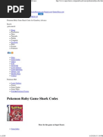 Download Pokemon Ruby Game Shark Codes Gameboy Advance by Andro Madrogaba SN188123449 doc pdf