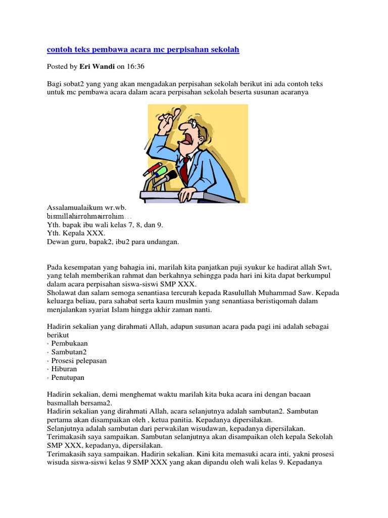 Contoh Teks Pembawa Acara Pdf