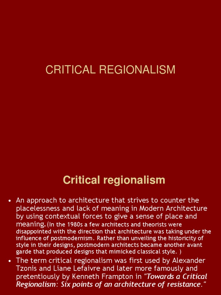 Critical Regionalism 1207731885317014 9 PDF Cultural Trends